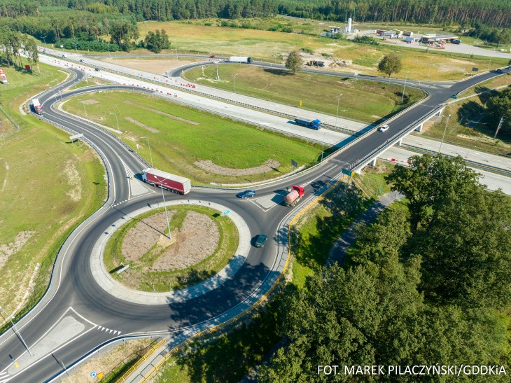 Autostrada A18 – węzeł Iłowa. Fot. Marek Pilaczyński/GDDKiA